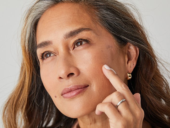 Person Touching Face