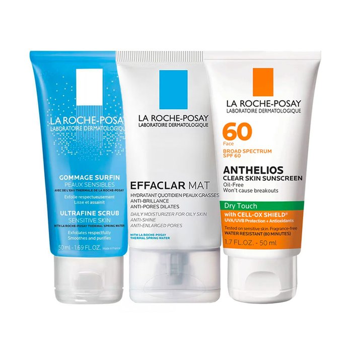 La Roche-Posay Skincare Routine for Oily Skin Travel Set