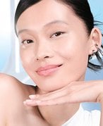  photo of person with glass skin