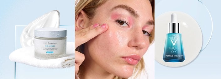 photo of person touching their face